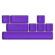 HATOR Vivid Lilac PBT keycaps - ESC/SPACE/ENTER/R.SHIFT/ARROWS (HTS-716)