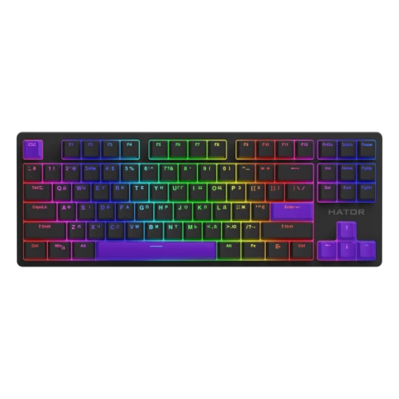 HATOR Vivid Lilac PBT keycaps - ESC/SPACE/ENTER/R.SHIFT/ARROWS (HTS-716)