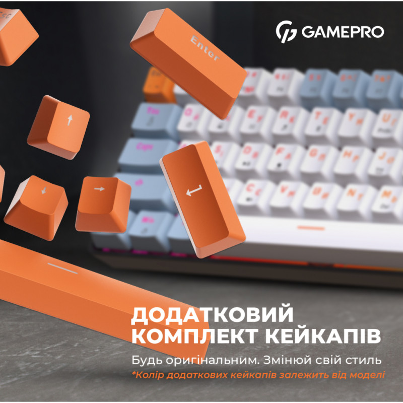 Клавиатура GamePro MK130R Red Swich Hot-Swap RGB Black