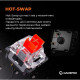 Клавиатура GamePro MK130R Red Swich Hot-Swap RGB Black