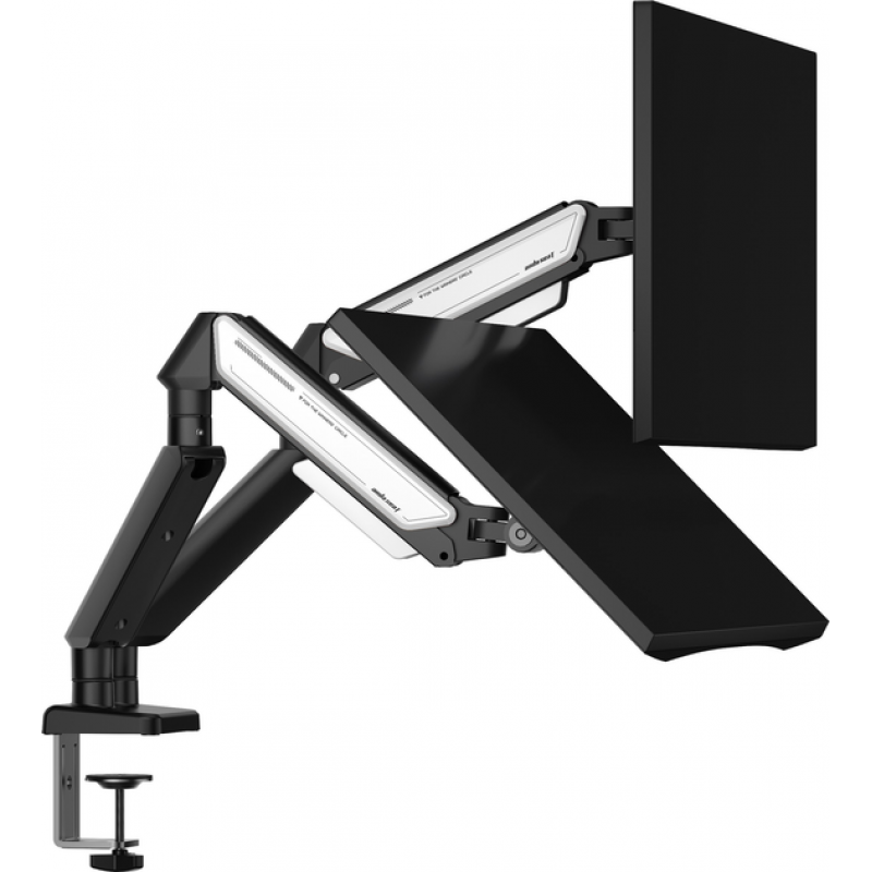 Настільне кріплення для монітора Anda Seat Stealth II Duo 17’’-32’’ Black & White (AD-W-A6D-2S-BW)