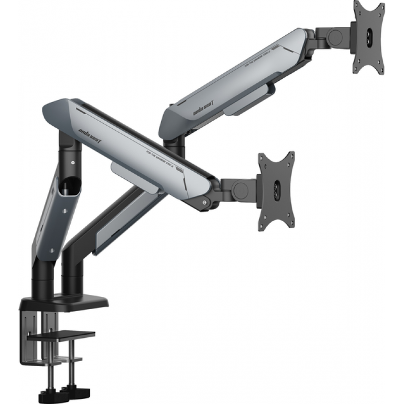 Настільне кріплення для двох моніторів Anda Seat Stealth PRO II Duo 17’’-42’’ Titanium (AD-W-A9-2S-BT)