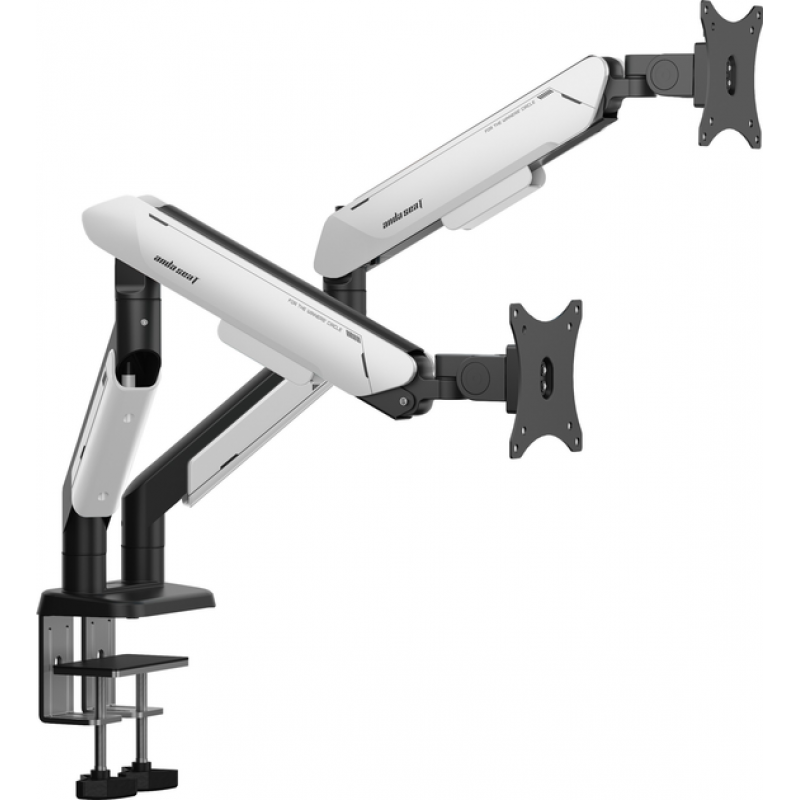 Настільне кріплення для двох моніторів Anda Seat Stealth PRO II Duo 17’’-42’’ Black & White (AD-W-A9-2S-BW)