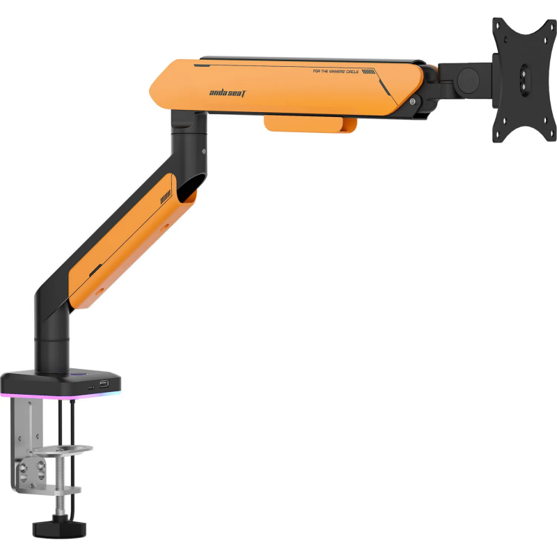 Настільне кріплення для монітора Anda Seat Stealth Pro II RGB 17’’-42’’ Orange (AD-W-A9X-1S-BO)