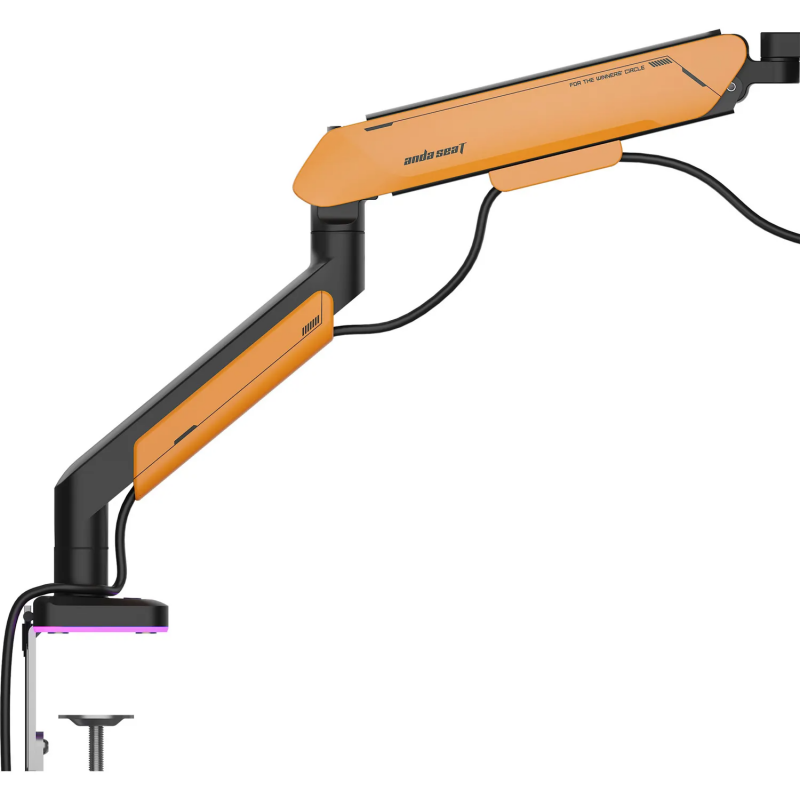 Настільне кріплення для монітора Anda Seat Stealth Pro II RGB 17’’-42’’ Orange (AD-W-A9X-1S-BO)
