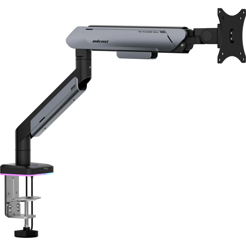 Настільне кріплення для монітора Anda Seat Stealth Pro II RGB 17’’-42’’ Titanium (AD-W-A9X-1S-BT)