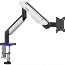 Настільне кріплення для монітора Anda Seat Stealth Pro II RGB 17’’-42’’ White (AD-W-A9X-1S-BW)