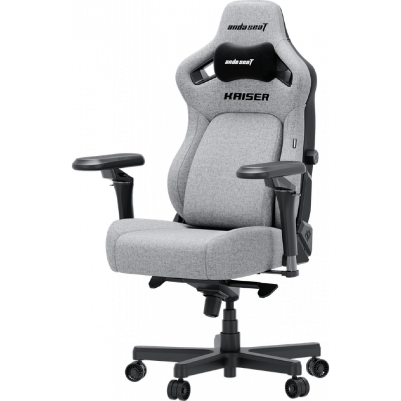 Кресло игровое Anda Seat Kaiser 4 V2 Ash Grey Fabric Size XL (AD12YDDC-XLL-20-G-CF-03)