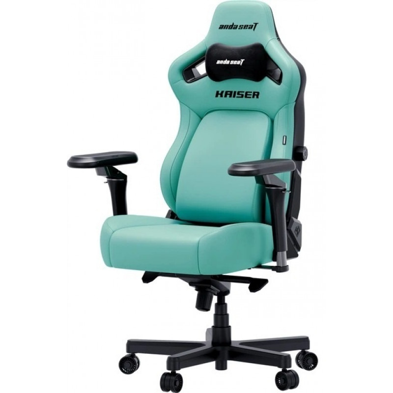 Кресло геймерское игровое Anda Seat Kaiser 4 V2 Size XL Green PVC (AD12YDDC-XLL-20-E-PV/C-03)