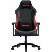 Крісло ігрове Anda Seat Luna Color Size L Black/Red PVC (AD18-48-BR-PV)