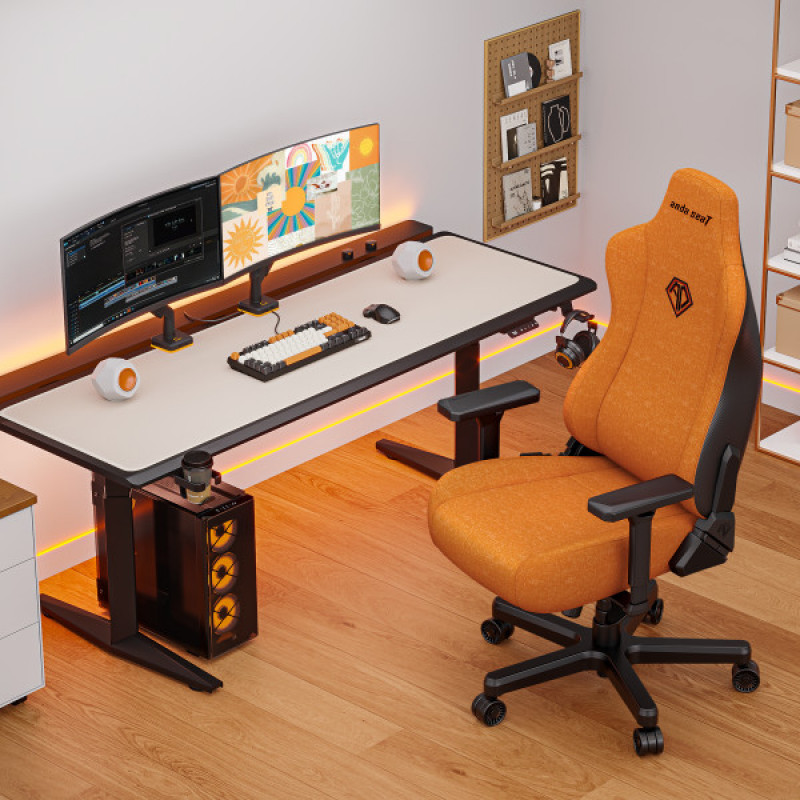 Кресло игровое Anda Seat Kaiser 3E XL Orange Fabric (AD23YC-XL-09-O-CF-O01)