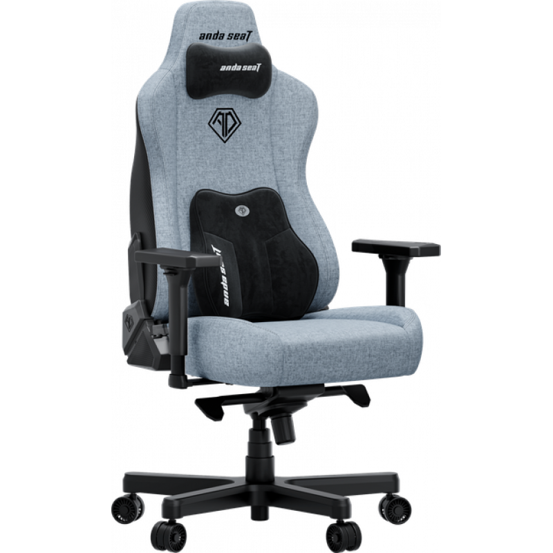 Кресло игровое Anda Seat Kaiser 3E XL Gray Blue Fabric (AD23YC-XL-09-T-CF-T01)