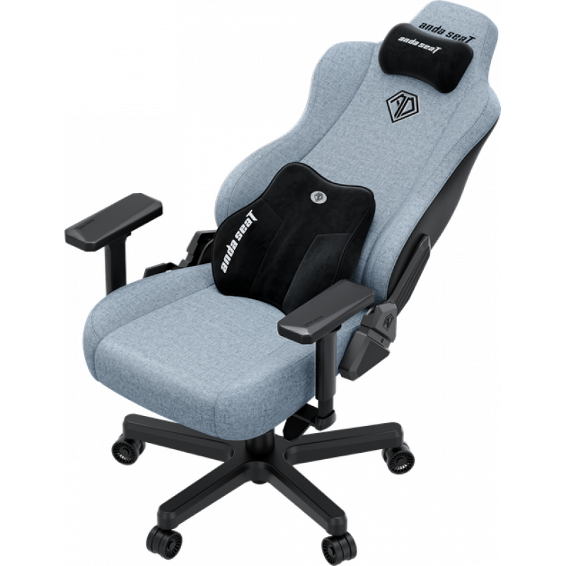 Кресло игровое Anda Seat Kaiser 3E XL Gray Blue Fabric (AD23YC-XL-09-T-CF-T01)