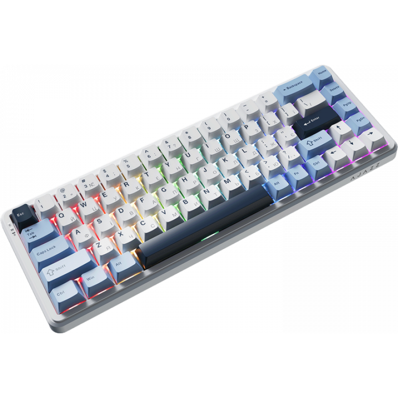 Дротова магнітна клавіатура Ajazz AK680 MAX Magnetic switches Blue White Dark Blue (AK680-M-BWD-AW)