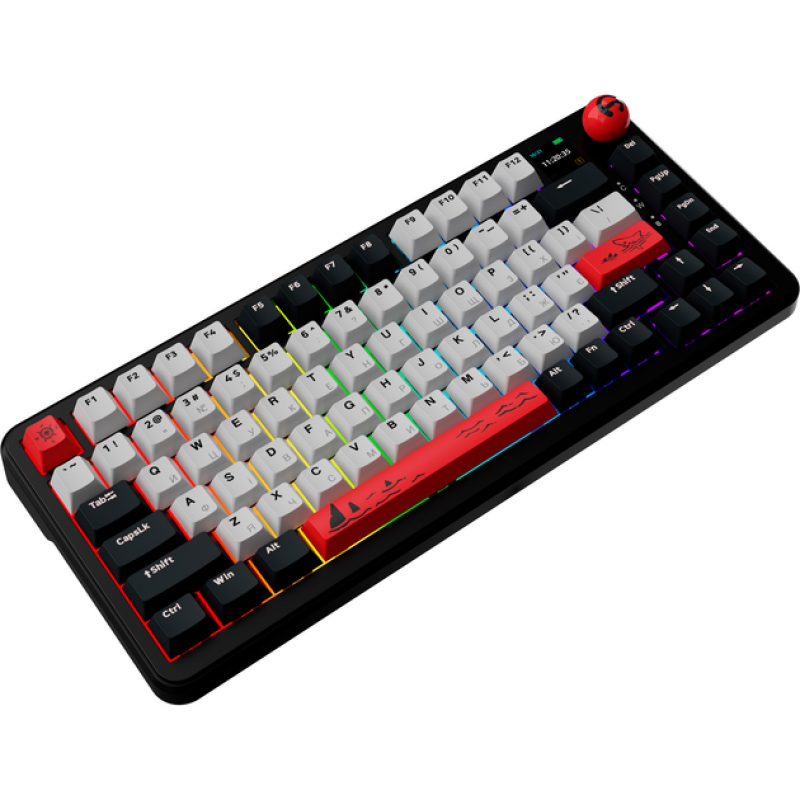 Беспроводная механическая клавиатура Ajazz AK820 MAX Avocado Switch Black RGB (AK820MAX-AS-BG)