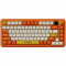 Беспроводная механическая клавиатура Ajazz AK820 MAX Avocado Switch Orange-White Theme-RGB--With Screen (AK820MAX-AS-OW)