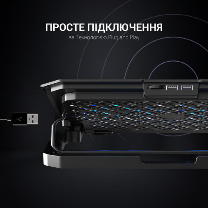 Подставка для охлаждения ноутбука GamePro (CP413)