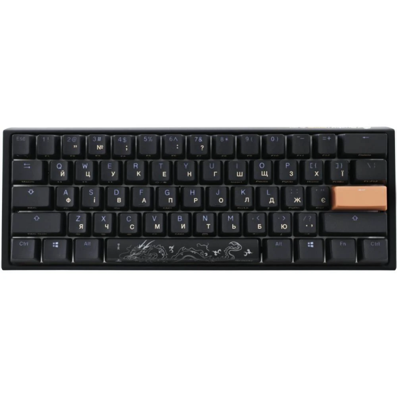 Механічна клавіатура Ducky One 3 Mini Cherry MX Red RGB Black UA