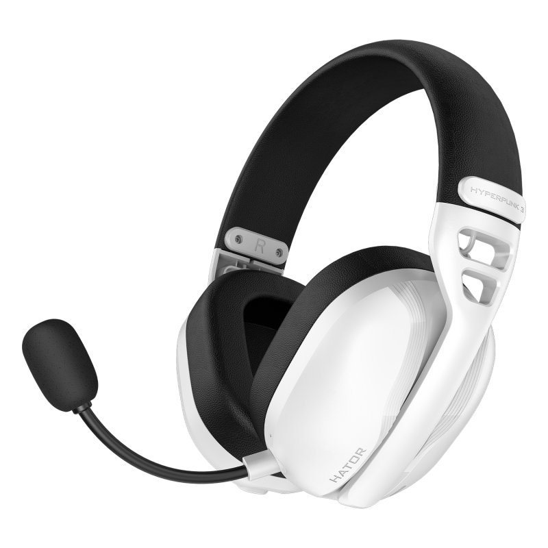 Ігрова гарнітура HATOR HYPERPUNK 3 Hi-Res (ESH16) wireless white, SyncHUB connection
