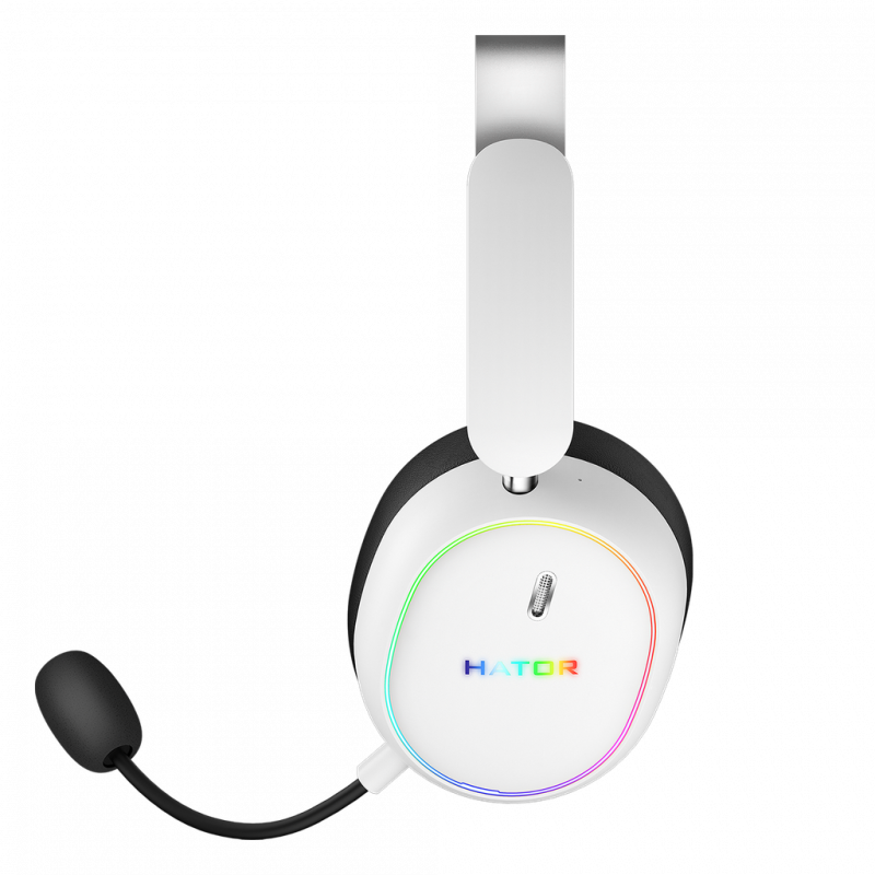 Ігрова гарнітура HATOR PHOENIX 2 Hi-Res (ESH41) wireless white, SyncHUB connection