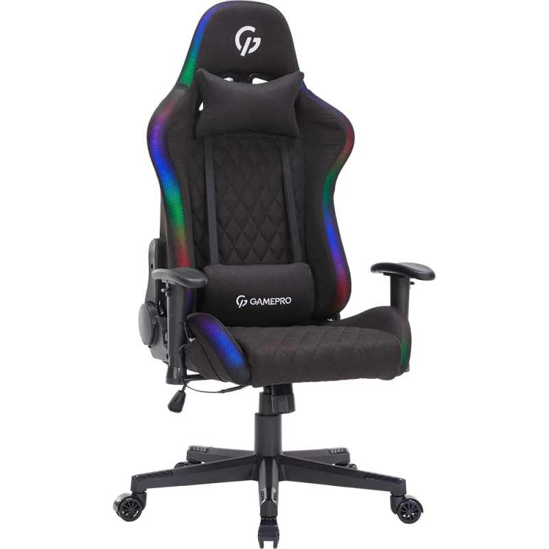 Крісло ігрове Gamepro GC700FB RGB Fabric Black