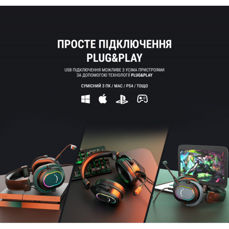 Гарнітура Fifine RGB H6