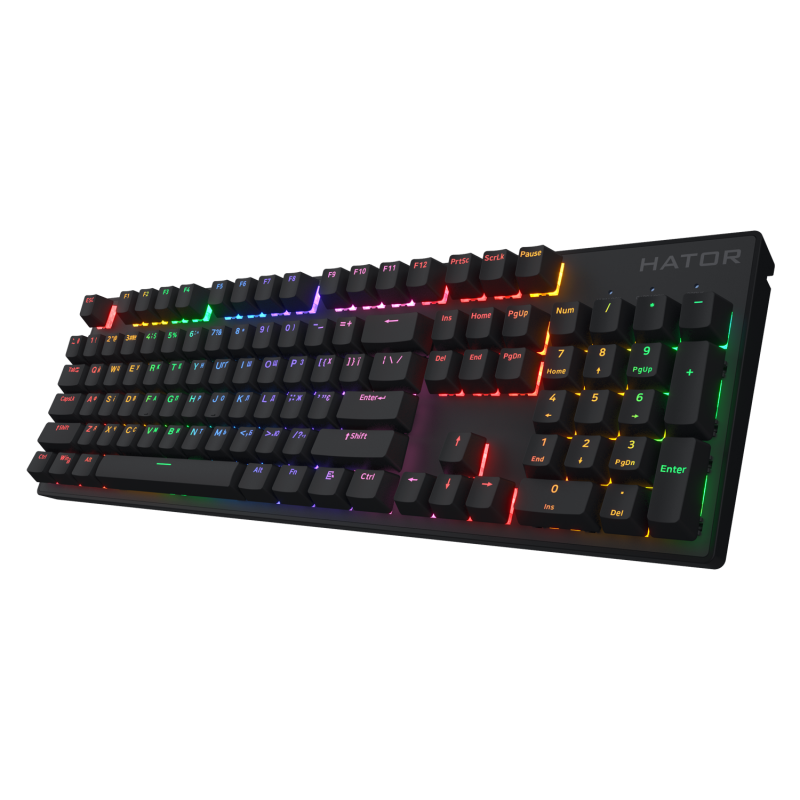 Клавіатура механічна HATOR Icefall Mecha Rainbow (HTK104UA) black