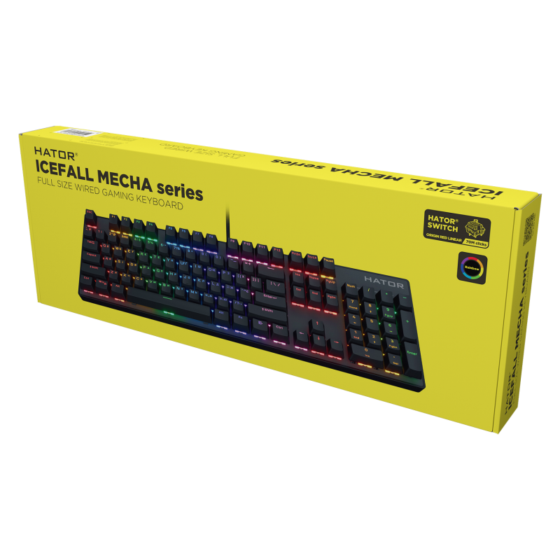 Клавіатура механічна HATOR Icefall Mecha Rainbow (HTK104UA) black