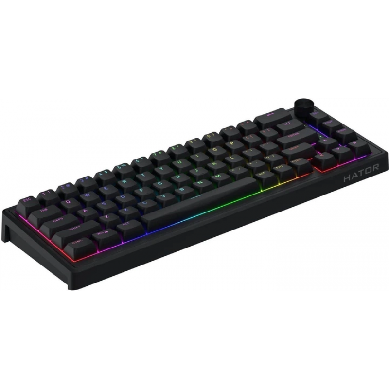Клавіатура механічна HATOR Skyfall 65 (HTK1160) black-black, HATOR Sterling speed switches, US