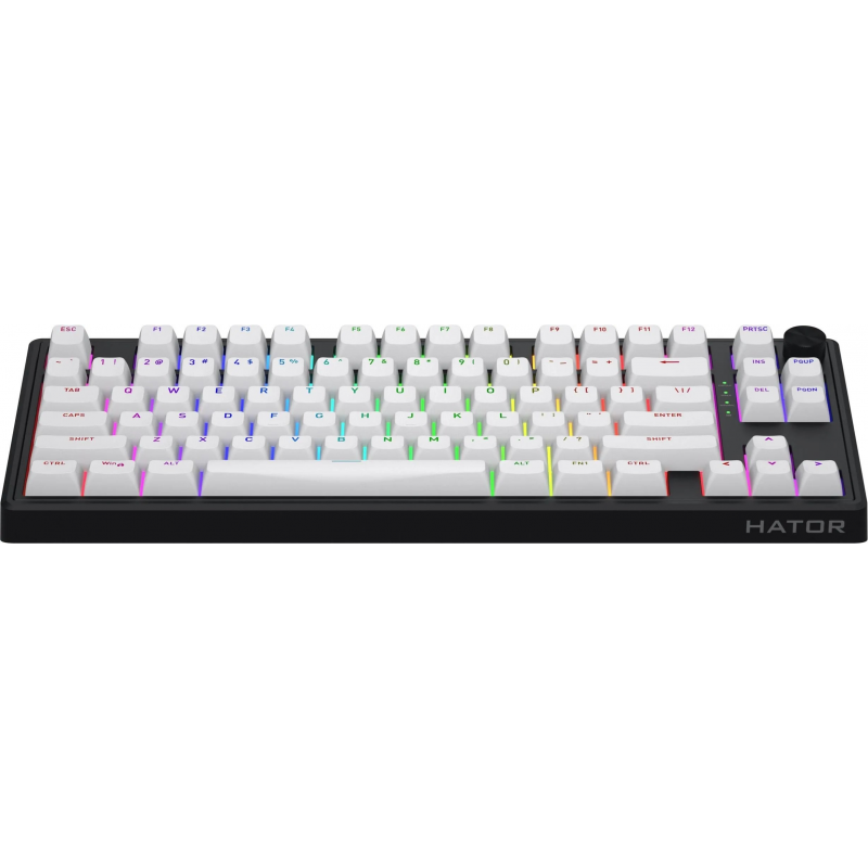 Клавіатура механічна HATOR Skyfall 80 wireless (HTK3180) black-white, US layout