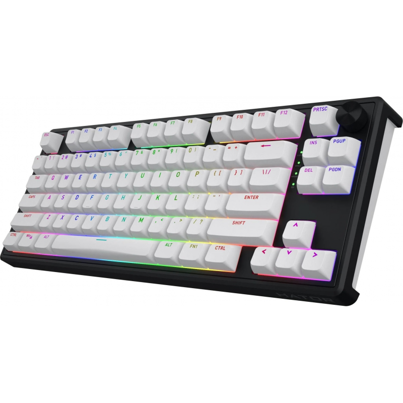 Клавіатура механічна HATOR Skyfall 80 wireless (HTK3180) black-white, US layout