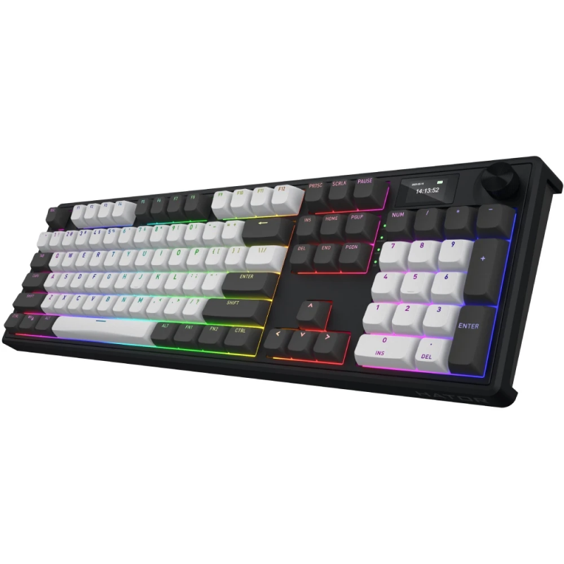 Клавіатура механічна HATOR Skyfall 100 PRO wireless (HTK4100) grey-black, US, silent switches