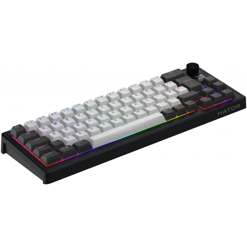 Клавіатура механічна HATOR Skyfall 65 PRO wireless (HTK4160EU) grey-black, UK-ISO, silent switches