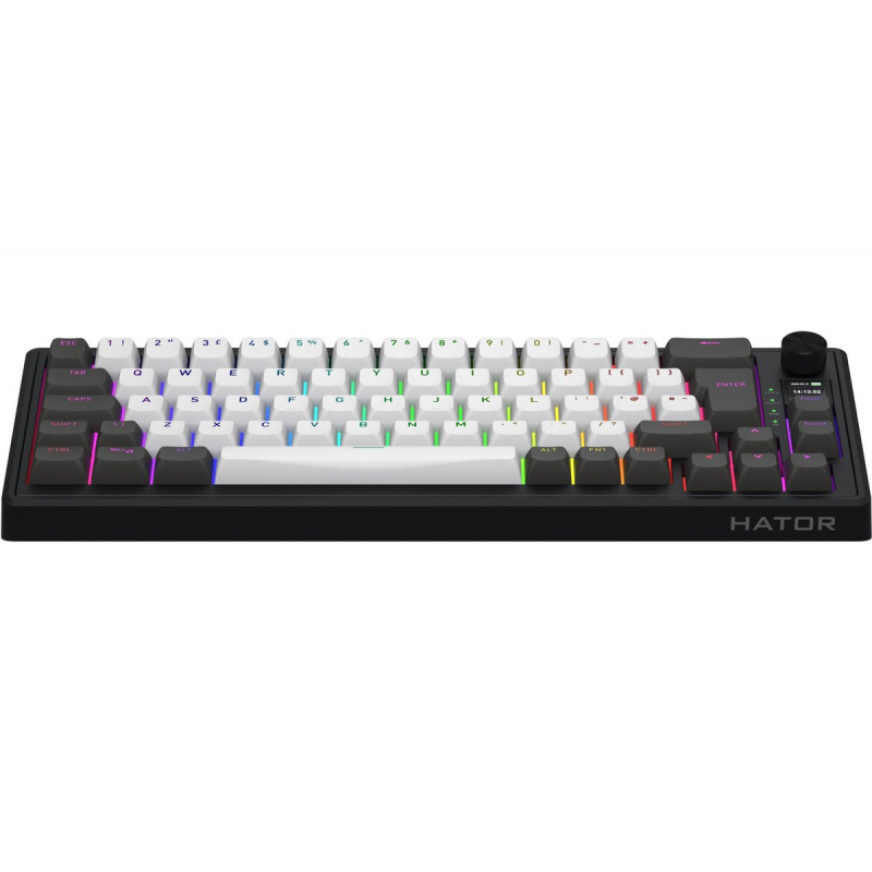 Клавіатура механічна HATOR Skyfall 65 PRO wireless (HTK4160EU) grey-black, UK-ISO, silent switches
