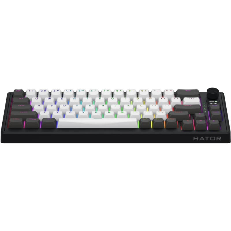 Клавіатура механічна HATOR Skyfall 65 PRO wireless (HTK4160) grey-black, US, silent switches