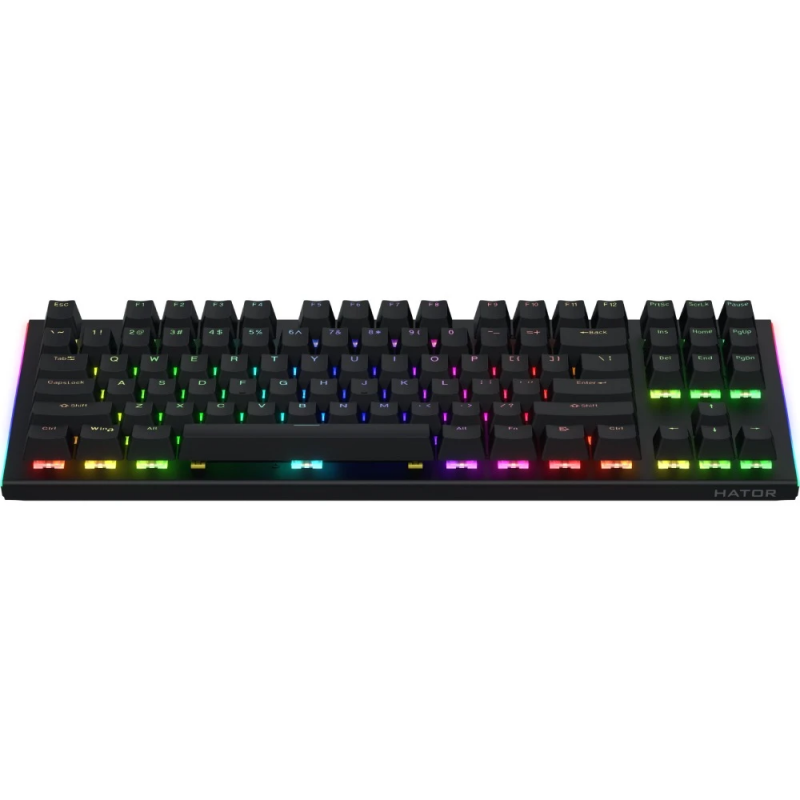 Клавіатура механічна HATOR Gravity X TKL orange (HTK550) black, US Layout