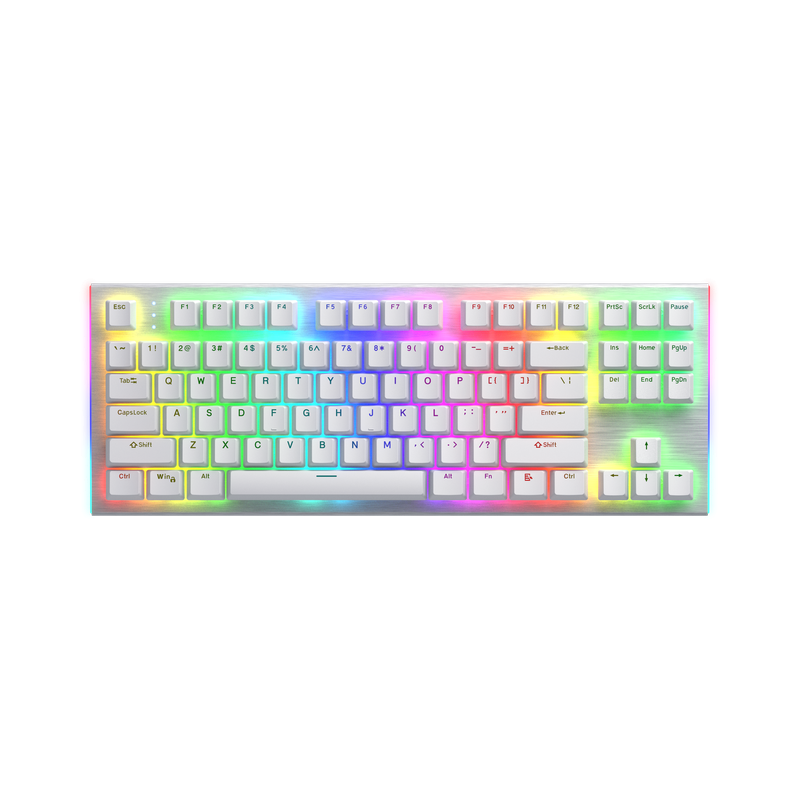Клавіатура механічна HATOR Gravity X TKL orange (HTK551) white, US Layout