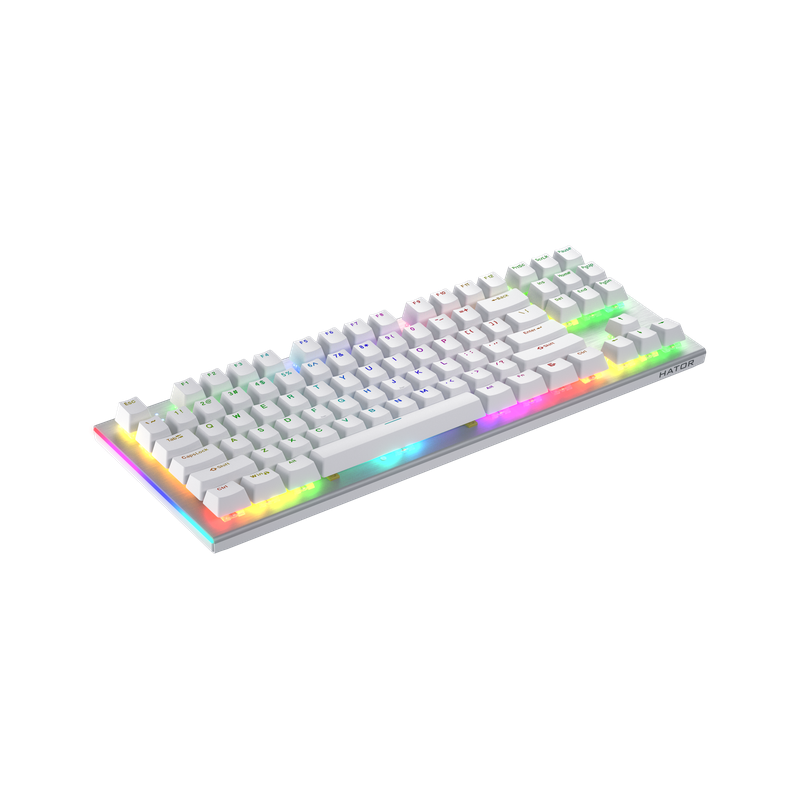 Клавіатура механічна HATOR Gravity X TKL orange (HTK551) white, US Layout