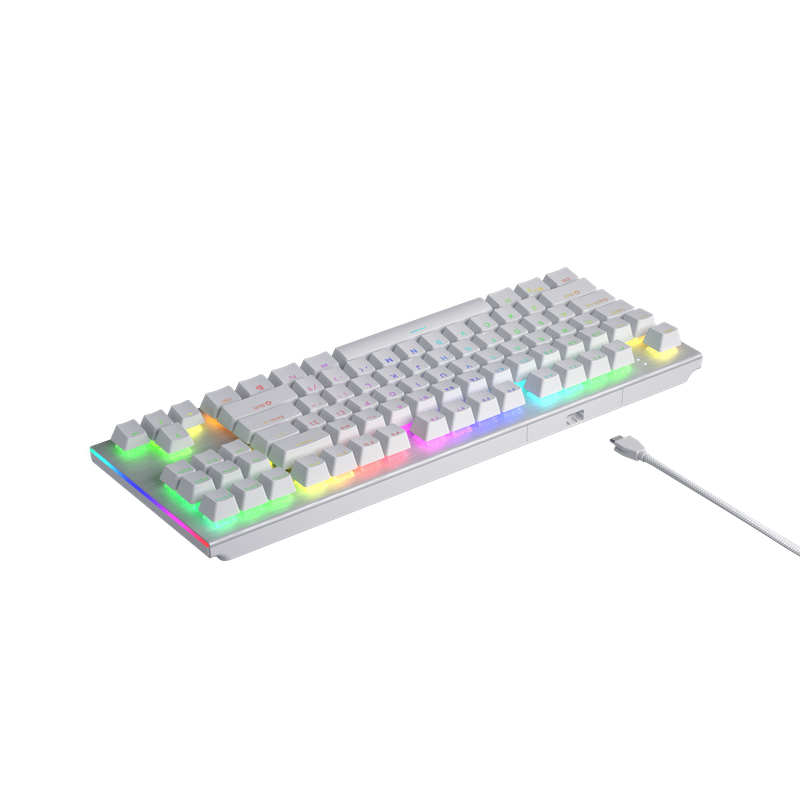 Клавіатура механічна HATOR Gravity X TKL orange (HTK551) white, US Layout