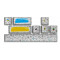 HATOR Authentic Edition white PBT keycaps  - ESC/SPACE/ENTER/R.SHIFT/ARROWS (HTS-700)