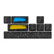 HATOR Authentic Edition black PBT keycaps - ESC/SPACE/ENTER/R.SHIFT/ARROWS (HTS-701)