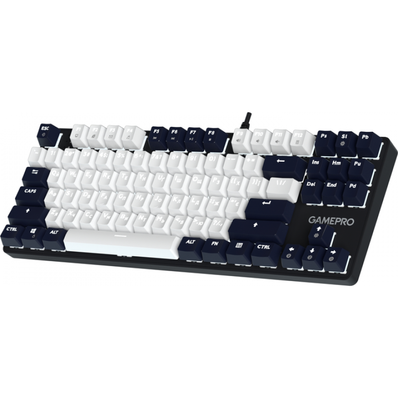 Дротова механічна клавіатура GamePro Genesis Metallic (MK110B) 87% Red switches