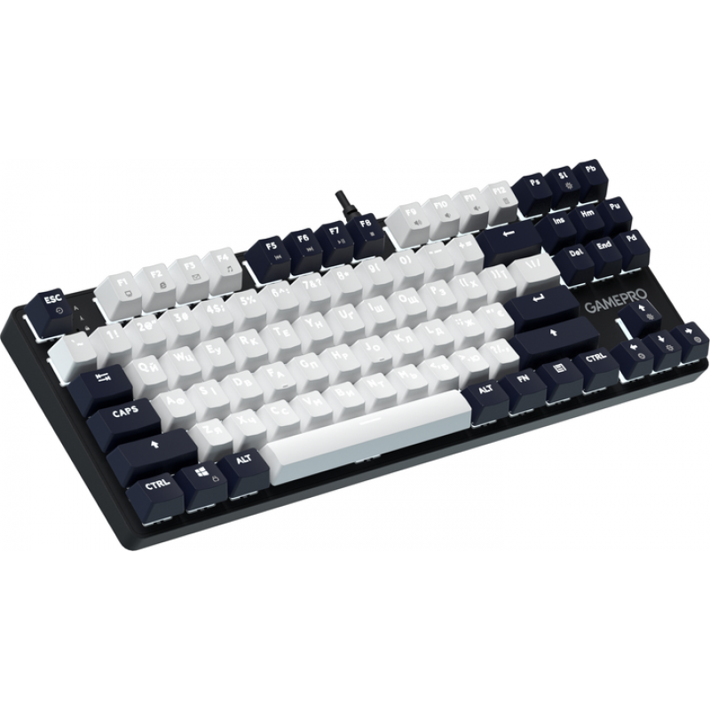Дротова механічна клавіатура GamePro Genesis Metallic (MK110B) 87% Red switches
