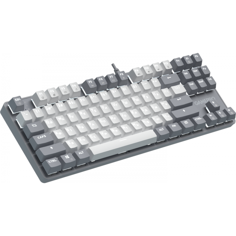 Дротова механічна клавіатура GamePro Genesis Metallic (MK110G) 87% Red switches
