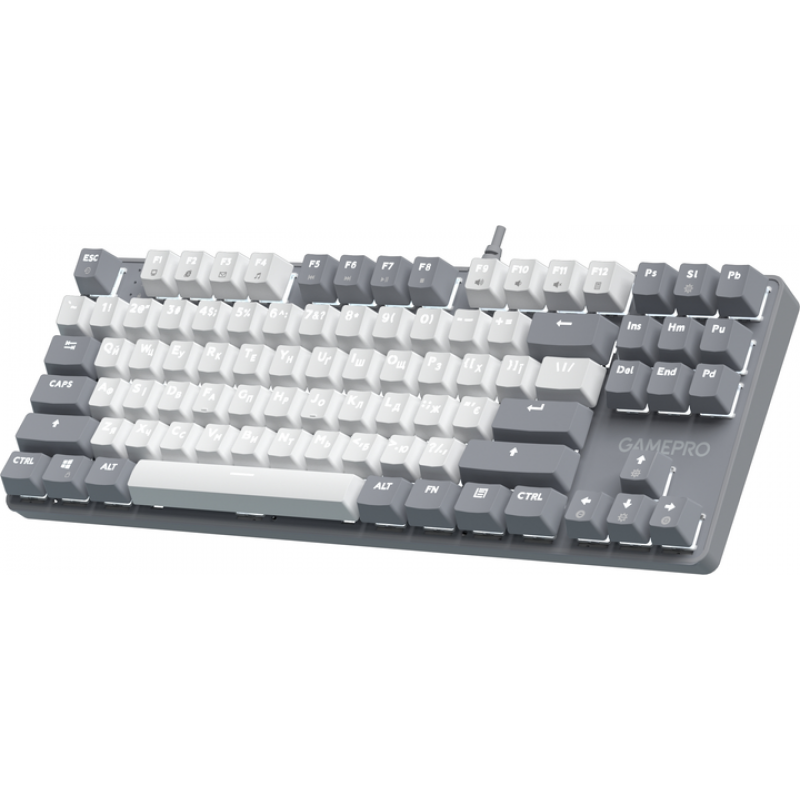 Дротова механічна клавіатура GamePro Genesis Metallic (MK110G) 87% Red switches