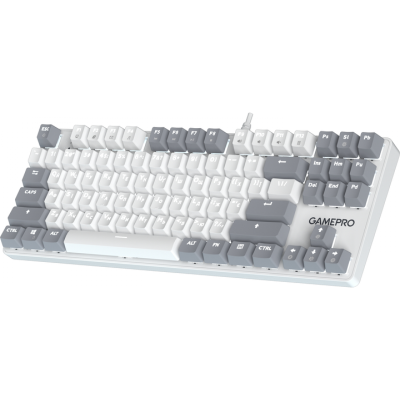 Дротова механічна клавіатура GamePro Genesis Metallic (MK110W) 87% Red switches