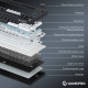 Беспроводная механическая клавиатура GamePro Asgard Valhalla Pro (MK160B-D-Pro) 75% Rainy switches