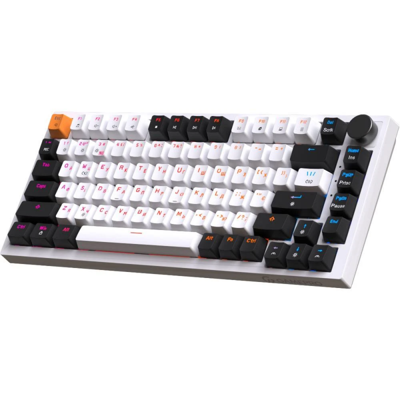 Дротова механічна клавіатура GamePro MK160W (Red) з Hot-Swap RGB White