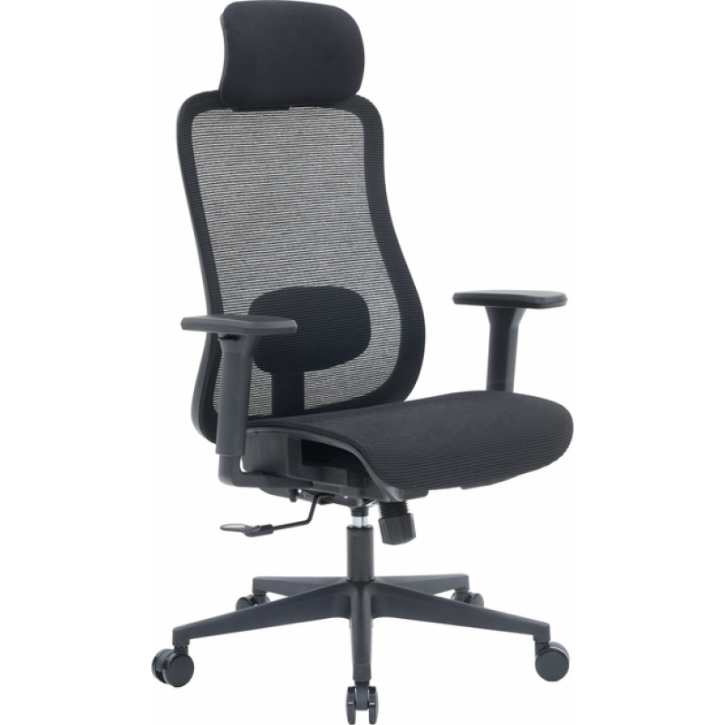 Крісло офісне OfficePro Wave OC670-B-B-B