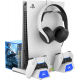 Подставка для Sony PlayStation 5 Slim с зарядкой для геймпадов DualSense iPega PG-P5S023